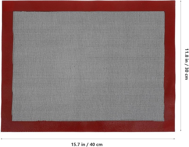 30x40 سم كبير حصيرة خبز سيليكون غير لاصقة مثقبة بطانة فرن للكعك الخبز المعجنات - Image 2